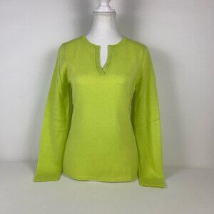 Women's Green and Yellow Jumper